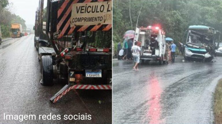 Grave Acidente entre Ônibus e Carreta na BA-093 Deixa Vários Feridos